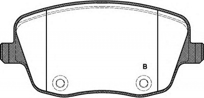 OPEN PARTS bpa077501 -  Комплект тормозных колодок, дисковый тормоз